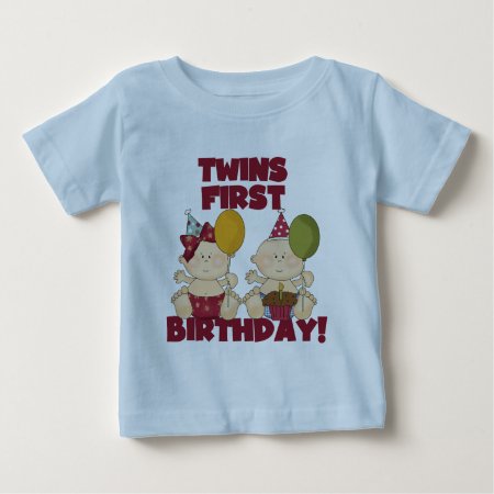 Twins 1st Birthday Boy/girl T-shirts And Gifts