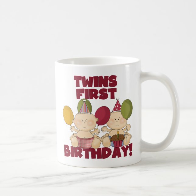 Twins 1st Birthday - Boys T-shirts and Gifts Coffee Mug (Right)