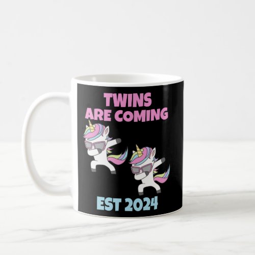 Twins Are Coming 2024 For Pregnancy Announcement Coffee Mug