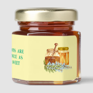 Twins are twice as sweet honey favors honey jar favors