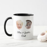 Twins Baby Face Personalized Gifts For Dad Mom  Mug<br><div class="desc">Two baby face mug Personalized photo gift Dad</div>