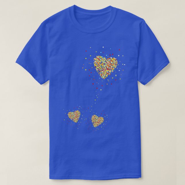 Twins Baby Pregnancy Announcement Heart 5 T-Shirt (Design Front)