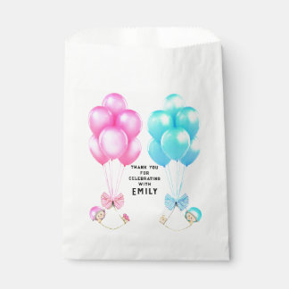 Twins Baby Shower Favor Bag