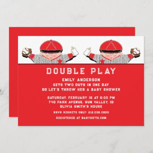 Twins Baby Shower Invitation