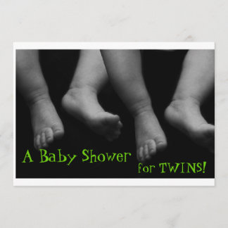 Twins Baby Shower Invitation