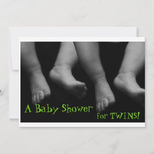 Twins Baby Shower Invitation