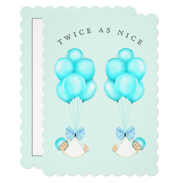 zazzle twin baby shower invitations