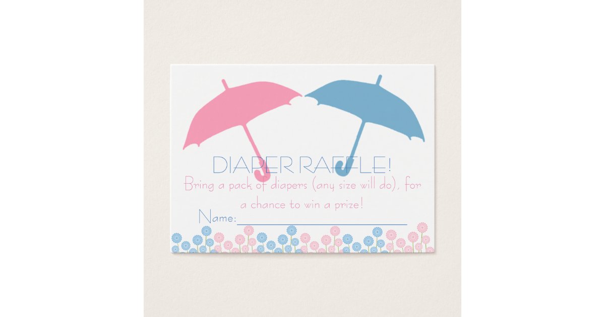Umbrella Raffle Twins Baby Shower Umbrella Diaper Raffle Tickets