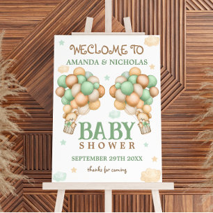 Twins Baby Shower Welcome Sign