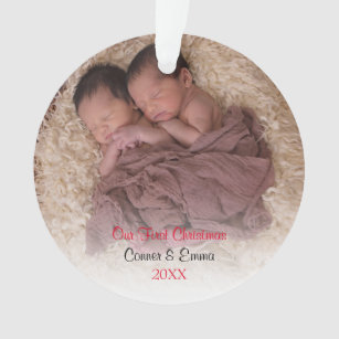 twin girl christmas ornaments