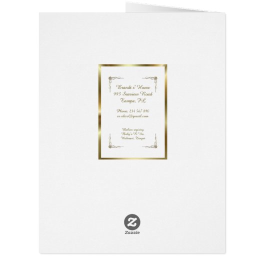 Twins birth BOYS announcement card, photo,souvenir (Back)