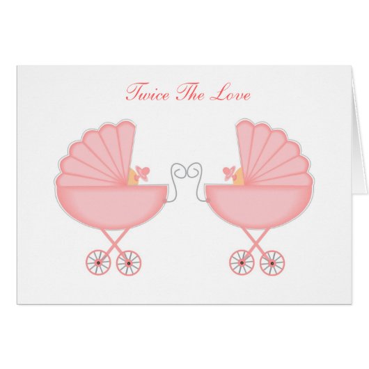 Twins Birth Cards (Front Horizontal)