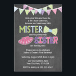 Twins Birthday Invitation | Tutus and Ties Invite<br><div class="desc">Twins Birthday Invitation | Tutus and Ties Invite 

| #twins #tutu #bowtie #birthdayparty #twinsbirthday #puggyprints #invitation #birthdayinvitation #misterandsister | 

● © Puggy Prints. All rights reserved.</div>