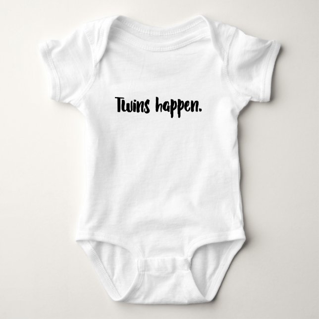 Twins bodysuit, twins shirt, twins baby gift bodysuit (Front)