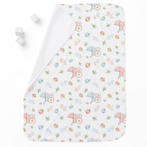 Twins Boy and Girl Pink and Blue Baby Blanket