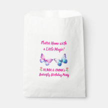 Twins Butterfly Birthday Favor Bag
