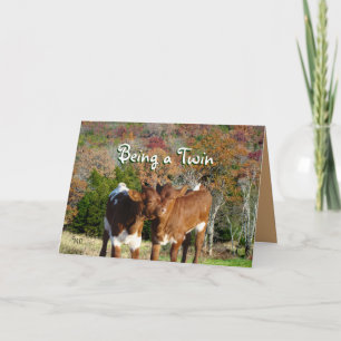 Twins card-customize any occasion card