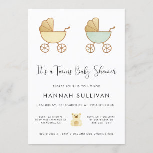 Zazzle twin baby shower invitations deals