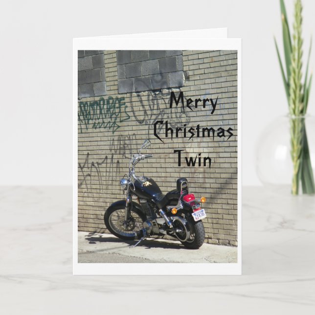 TWIN'S CHRISTMAS/EVERYDAY "ENJOY THE RIDE" HOLIDAY CARD (Front)