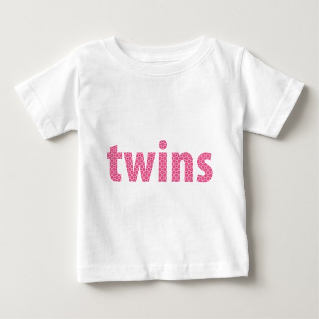 TWINS COLLECTION - girls {pink} Baby T-Shirt (Front)