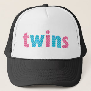 TWINS COLLECTION - mixed {aqua + pink} Trucker Hat