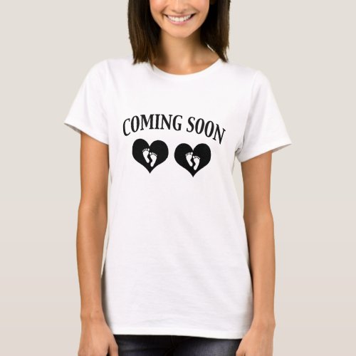 Twins Coming Soon Maternity T_Shirt