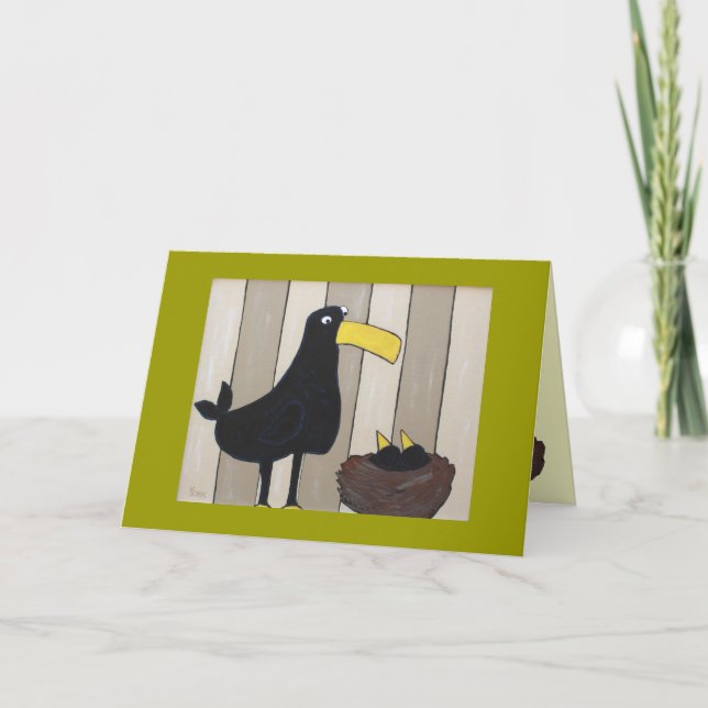 Twins congratulations birth card (Front)