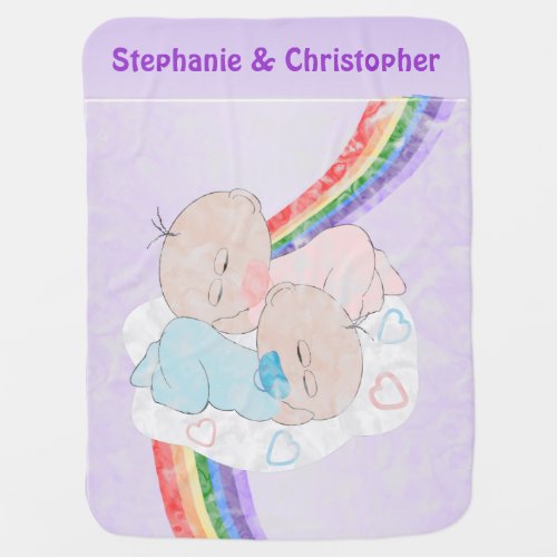 Twins Design Baby Blanket