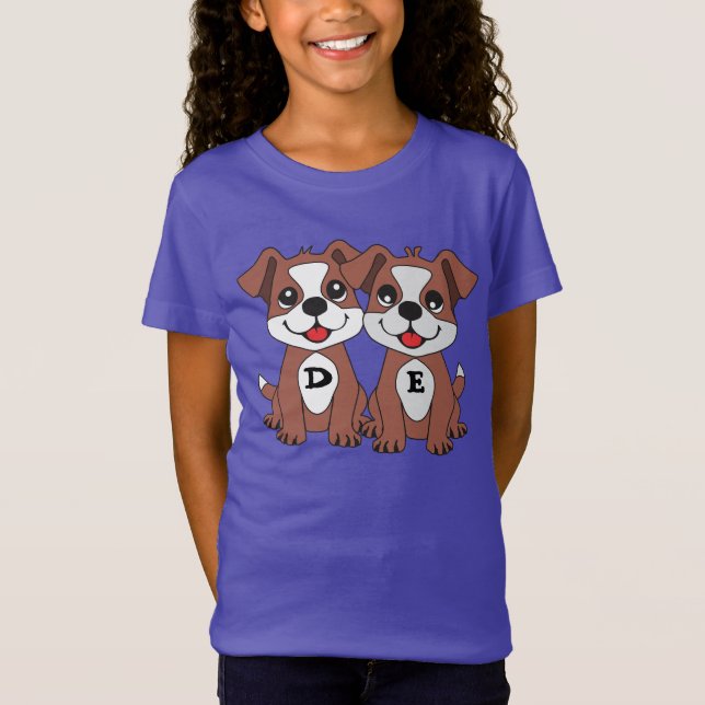 Twins dog T-Shirt (Front)