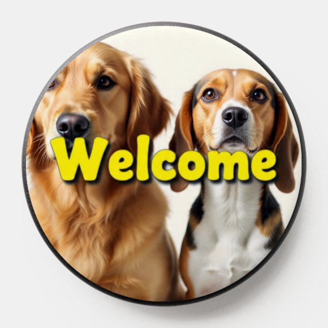 twins dog welcome on PopSocket (Popsocket)