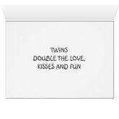 "TWINS" DOUBLE THE FUN, LOVE/KISSES (Inside Horizontal (Bottom))