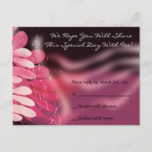 Twins Dove of Peace B'nai Mitzvah Bat Reply Card
