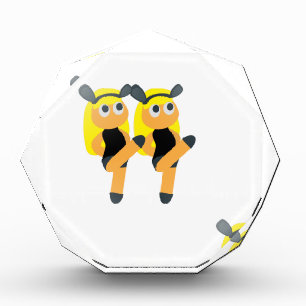 twins emoji acrylic award