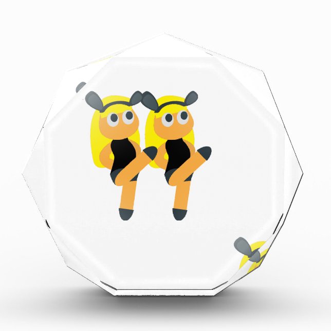 twins emoji acrylic award (Front)