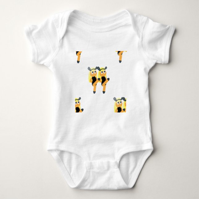 twins emoji baby bodysuit (Front)