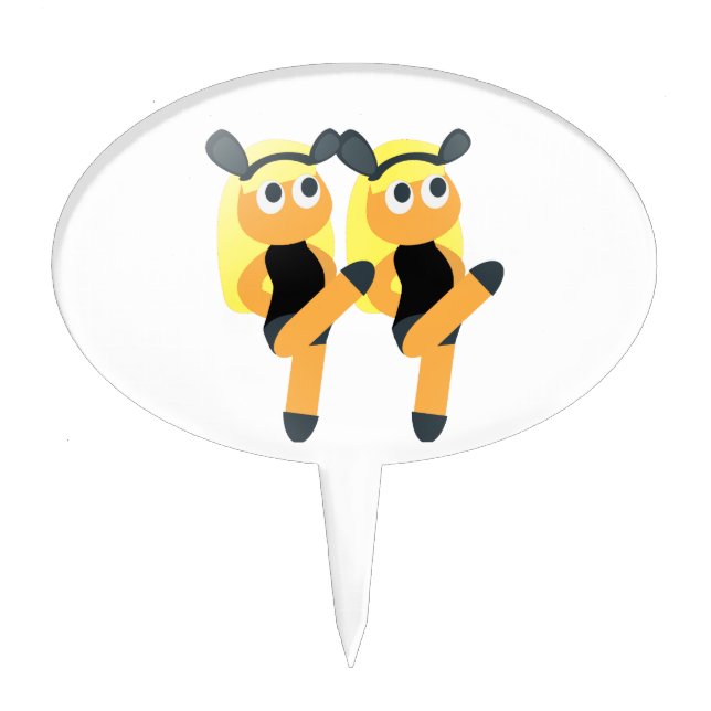 twins emoji cake topper (Front)