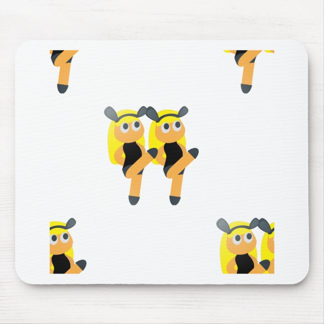 twins emoji mouse pad (Front)
