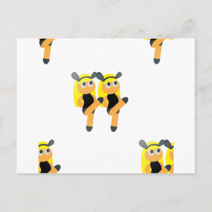 twins emoji postcard