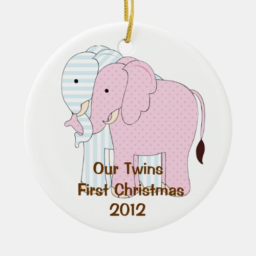 Twins First Christmas Ornament