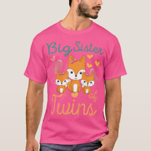 Twins Foxes Big Sister Promoted To Big Sister T-Shirt