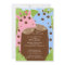 Twins Giraffe Baby Shower Invitation Boy Girl