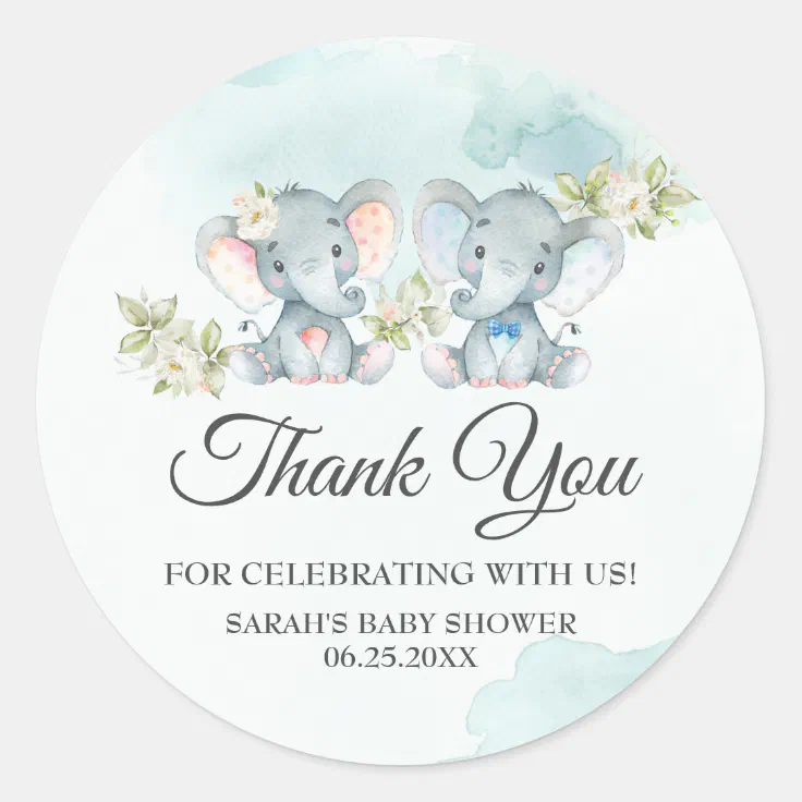 Safari Baby Shower Favor Elephant Baby Shower Stickers Elephant Baby Shower Supplies Elephant Baby Shower Ideas Elephant Baby Shower Favors Elephant Baby Shower Decorations 