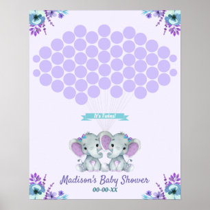 Twins Guest Book Alternative Signing Page Girls