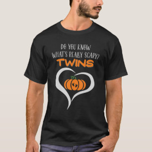 Twins Halloween Pregnancy Announcement Costume Exp T-Shirt