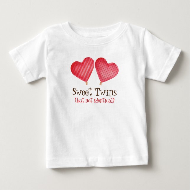 Twins Heart Candy Baby T-Shirt (Front)