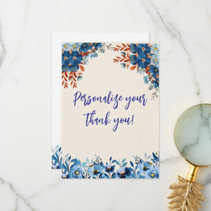 Twins in Bloom Thank You Card
