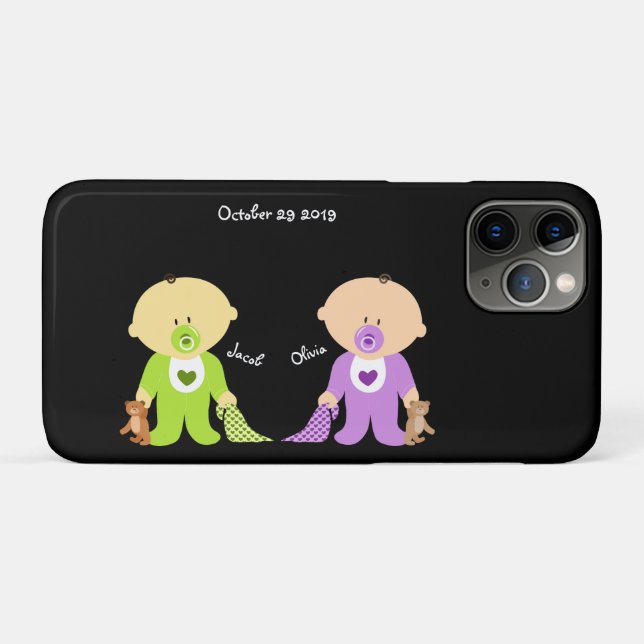 Twins Keepsake Case-Mate iPhone Case (Back (Horizontal))