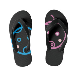 twins  kid's flip flops