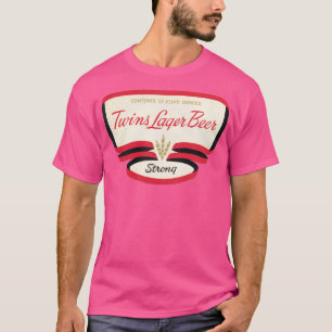 Twins Lager Beer Retro Defunct Breweriana T-Shirt