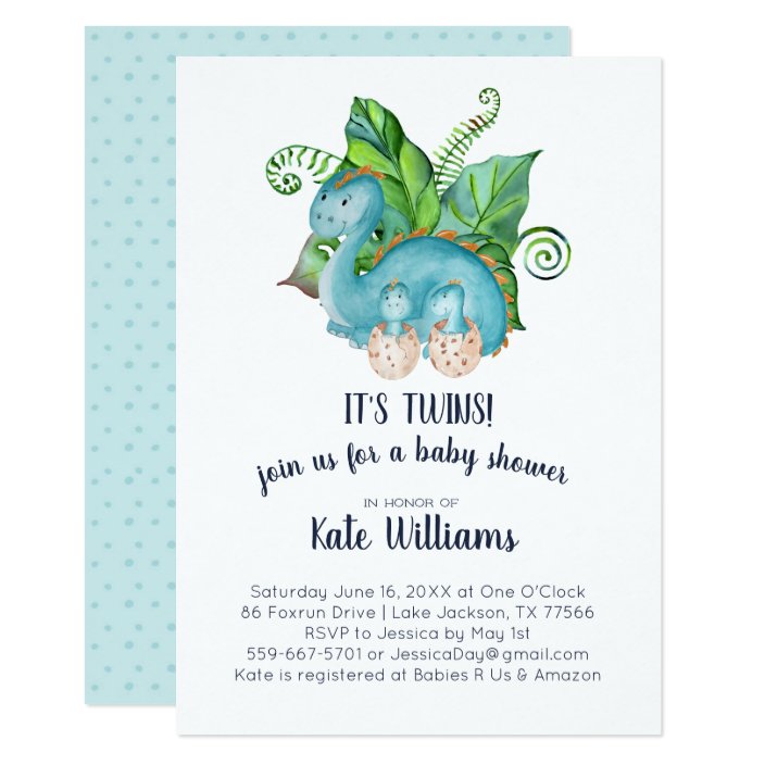 dinosaur baby shower invitations